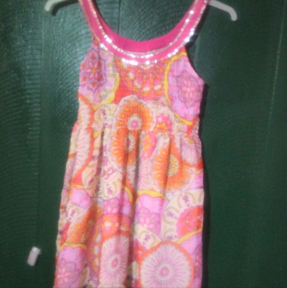 *** Pink Sleeveless Sheer Cover-Up Dress - Picture 9 of 9